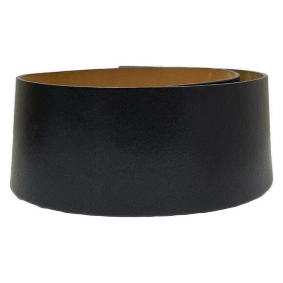 Auth GUCCI - 201799 Black Gold Leather Hardware Belt - Picture 4 of 6